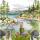 Servietten 33x33cm  Lakeside Fishing, 3-lagig, 20er