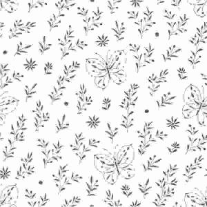 Servietten 33x33cm  Butterfly Embroidery, white, 3-lagig, 20er