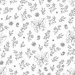 Servietten 33x33cm  Butterfly Embroidery, white, 3-lagig,...