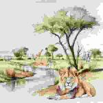 Servietten 33x33cm  Etosha Park, 3-lagig, 20er