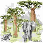 Servietten 33x33cm  Baobab Scenery, 3-lagig, 20er