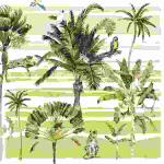 Servietten 33x33cm  Paradisus Palma, 3-lagig, 20er