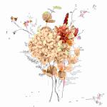Servietten 33x33cm  Spicy Colour Bouquet, 3-lagig, 20er