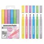 Textmarker Slim pastell  1-4mm 6er Etui, vierkant...