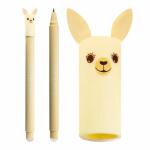 Gelschreiber Animal Erase  it! Lama 0,7mm creme, Spruch...