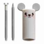 Gelschreiber Animal Erase  it! Maus 0,7mm grau, Spruch...