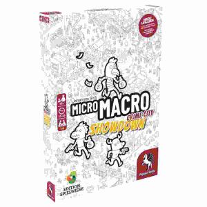 Brettspiel MicroMacro  Crime City 4 Showdown, 1 Spielplan 75x110cm, 120 Karten mit 16 Fällen,, 1 Lupe, inklusive Anleitung, ab 10 Jahren,, Pegasus Spiele