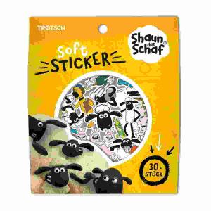 Soft-Sticker Shaun das  Schaf, TRÖTSCH