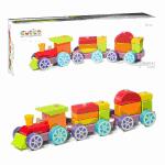 Holzzug Regenbogen  Express 15teilig