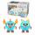 Cre-a-tures Monster  Drache & Welpe blau, bewegliches und sprechendes Monster, 14 austauschbare Teile,, 3xAAA Batterien enthalten, ab 3 Jahren