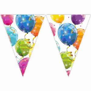 Wimpelkette 9 Flaggen  funkelnde Luftballons, Flaggenbanner sparkling Balloons, Procos