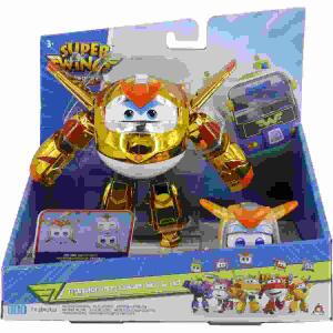 SUPER WINGS Transforming  Golden Boy & Pet, 3x LR41/AG3 Batterien nicht enthalten, ab 3 Jahren, Waiky