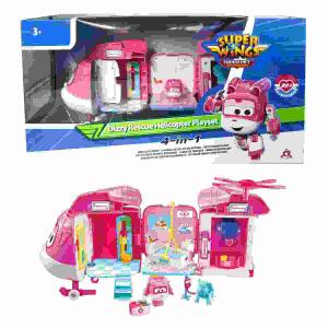 SUPER WINGS Dizzy Rescue  Helicopter Playset, ab 3 Jahren, Waiky