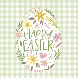 Servietten 33x33cm  Happy Easter FSC-Mix, Paper+Design
