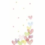 Motivtaschentuch FSC-Mix  10er Hearts Pastel, Paper+Design
