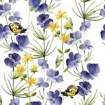 Servietten 24x24cm  Blue Blossoms FSC-Mix, Paper+Design
