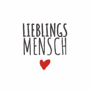 Servietten 24x24cm  Lieblings Mensch FSC-Mix, Paper+Design