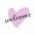 Servietten 24x24cm  Welcome Heart FSC-Mix, Paper+Design