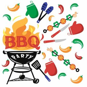 Servietten 33x33cm  BBQ Mix FSC-Mix, Paper+Design