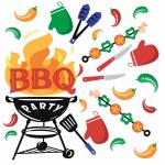 Servietten 33x33cm  BBQ Mix FSC-Mix, Paper+Design