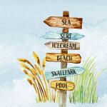 Servietten 33x33cm  Beach Signs FSC-Mix, Paper+Design
