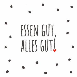 Servietten 33x33cm  Essen gut FSC-Mix, Paper+Design