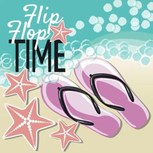 Servietten 33x33cm  Flip Flop FSC-Mix, Paper+Design
