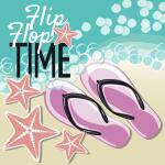 Servietten 33x33cm  Flip Flop FSC-Mix, Paper+Design