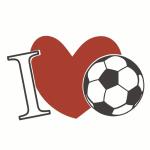 Servietten 33x33cm  Football Heart FSC-Mix, Paper+Design