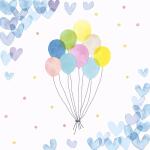 Servietten 33x33cm  Hearts Balloons FSC-Mix, Paper+Design