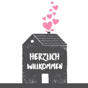 Servietten 33x33cm  Herzlich FSC-Mix, Herzlich Willkommen,, Paper+Design