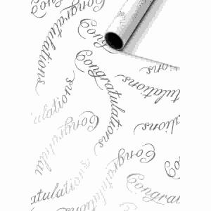 Geschenkpapier 70cmx1,5m  Rila weiss FSC, stewo