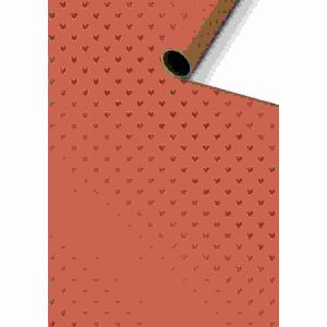 Geschenkpapier 70cmx1,5m  Zisa hellrot FSC, stewo