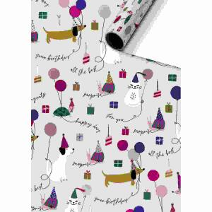 Geschenkpapier 70cmx1,5m  Murphy hellbeige FSC-Mix, stewo