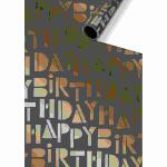Geschenkpapier 70cmx1,5m  Vinci dunkelgrau FSC-Mix, stewo