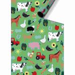 Geschenkpapier 70cmx2m  Wila grün FSC-Mix, stewo
