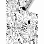 Geschenkpapier 70cmx2m  Fiella schwarz FSC-Mix, stewo