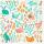 Servietten 33x33cm  Libby mint, 3-lagig, 20 Stück,, stewo