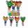 Mega Animal Lollipops  XL Lollipop Tieroptik, 15 Lollis mit Cola-, Zitronen-, Orangen- & Erdbeergeschmack,, 4er Sortierung: Tiger, Leopard, Frosch & Zebra.