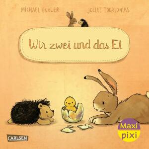 Maxi Pixi 434  Wir zwei und das Ei, Softcover, 24 Seiten, Autor Michael Engler,, Illustration Joelle Tourlonais, ab 36 Monaten, Carlsen Verlag
