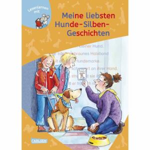 LESEMAUS zum Lesenlernen  Hunde-Silben-Geschichten, Meine liebsten Hunde-Silben-Geschichten, Hardcover, 176 Seiten, ab 6 Jahren, Carlsen Verlag