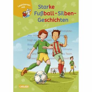 LESEMAUS zum Lesenlernen  Starke Fußball-Silben, Starke Fußball-Silben-Geschichten, Hardcover, 96 Seiten, ab 6 Jahren, Carlsen Verlag