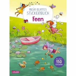 Mein buntes Stickerbuch  Feen, Softcover, 24 Seiten, Autorin Laura Leintz,, Illustration Sabine Legien, ab 5 Jahren, Carlsen Verlag