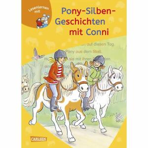LESEMAUS zum Lesenlernen  Pony-Silben-Geschichten, Pony-Silben-Geschichten mit Conni, Hardcover, 96 Seiten, Autoren Julia Böhme und Liane, Schneider, Illustration Herdis Albrecht, ab 6 Jahren, Carlsen Verlag
