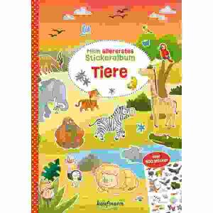 Mein allererstes  Stickeralbum Tiere, über 500 Sticker, Heft, 32 Seiten, Autorin Nadine Weihe,, Illustration Sandy Thißen, ab 36 Monaten, Ernst Kaufmann Verlag