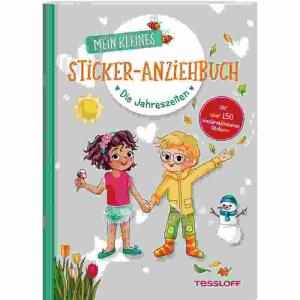 Mein Sticker-Anziehbuch  Die Jahreszeiten, Autorin Julia Reindl, Illustration Anna-Lena Kühler,, Heft 16 Seiten, ab 4 Jahren, Tessloff Verlag