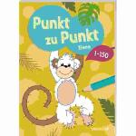Malbuch Punkt zu Punkt  1 bis 150 Tiere, Softcover 96...