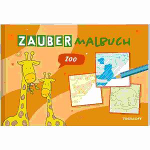 Zaubermalbuch Zoo  Heft 32 Seiten, Illustration Sandra Schmidt, ab 3 Jahren, Tessloff Verlag