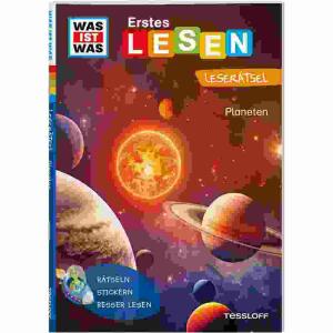 WAS IST WAS Erstes Lesen  Leserätsel Planeten, Heft 48 Seiten, Autorin Christina Braun Illustration, Marie Gerstner und Annelie Stenzel, ab 7 Jahren, Tessloff Verlag
