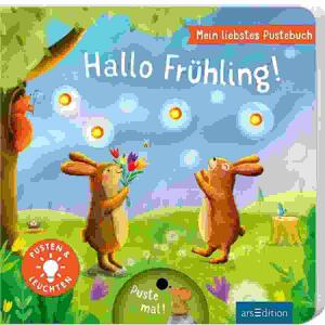 Mein liebstes Pustebuch  Hallo Frühling!, 3xKnopfzeilbatterien AG-10 (LR 1130) enthalten,, nicht entnehmbar